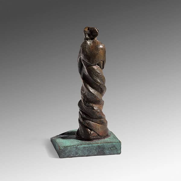 Escultura de bronze dona
